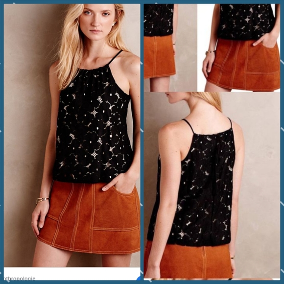 Anthropologie Tops - NWOT Anthropologie lace pedal tank